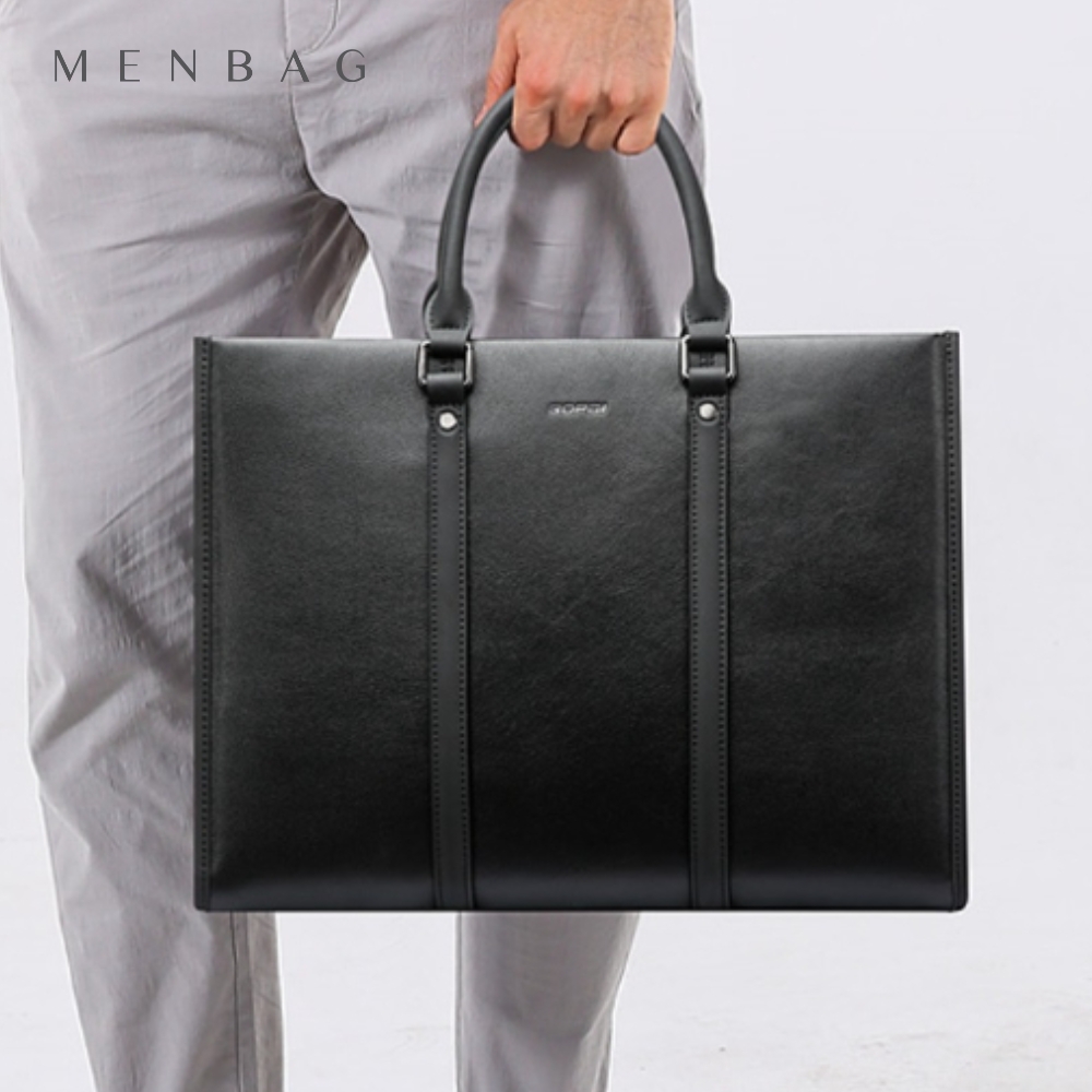 [맨백] 회사원 가죽 서류가방 천연 소가죽 노트북 가방 BPI393B