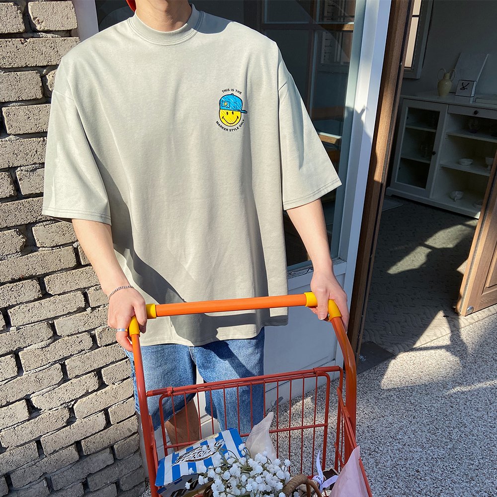 분또티셔츠 쿨티셔츠 어깨넓어보이는반팔 - 상세 이미지 2
