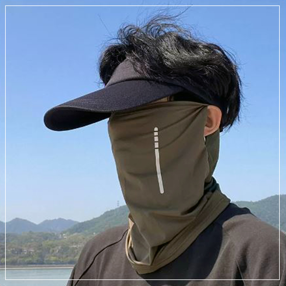 골프 스포츠 마스크 자외선차단 페이스커버 남자 쿨 냉감 운동용 등산 자전거 버프 바이크 이미지 6