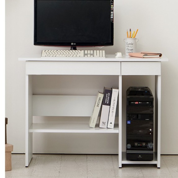 좁은방책상 미니 컴퓨터용책상 소형 거실컴퓨터책상