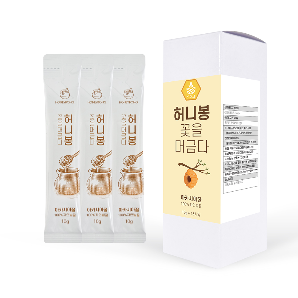 토종 아카시아 스틱꿀 꿀스틱 15개입