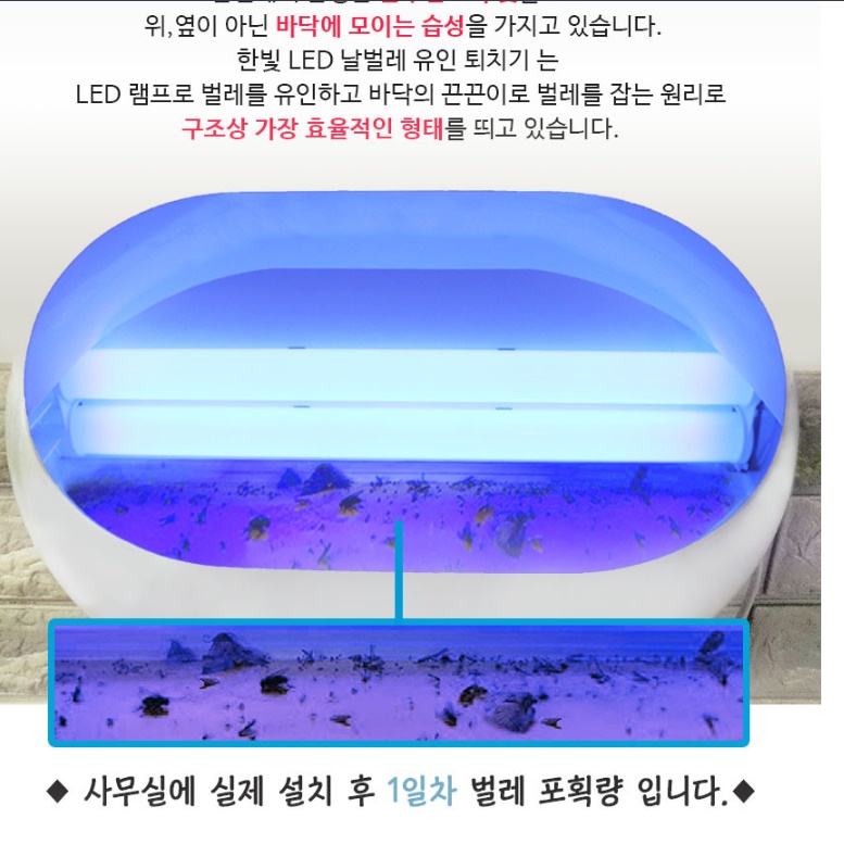 소형 모기 퇴치기 포충용 램프 유인 포충등 벌레 퇴치 등 - 상세 이미지 5