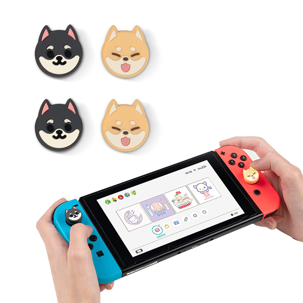 닌텐도 스위치 조이콘 스틱커버 키 캡 긱쉐어 까망이누렁이