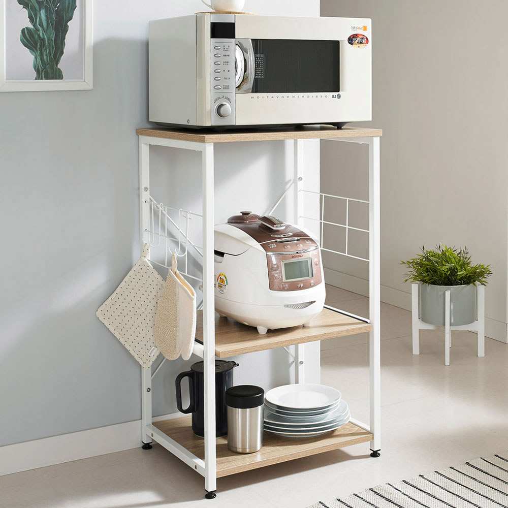 타이디 전자렌지 500 수납장 다이 광포 오븐 전기밥솥 거치대 레일 선반