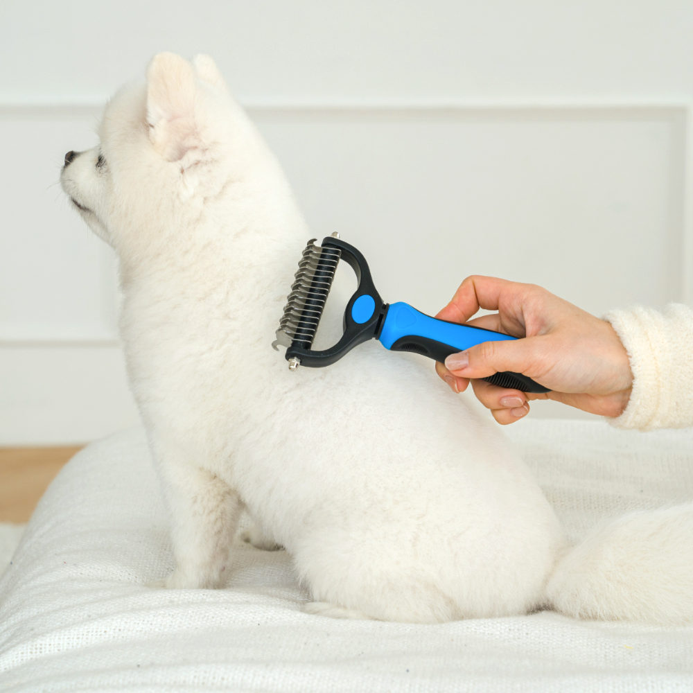 강아지 빗 고양이 브러쉬 원터치 슬리커브러쉬