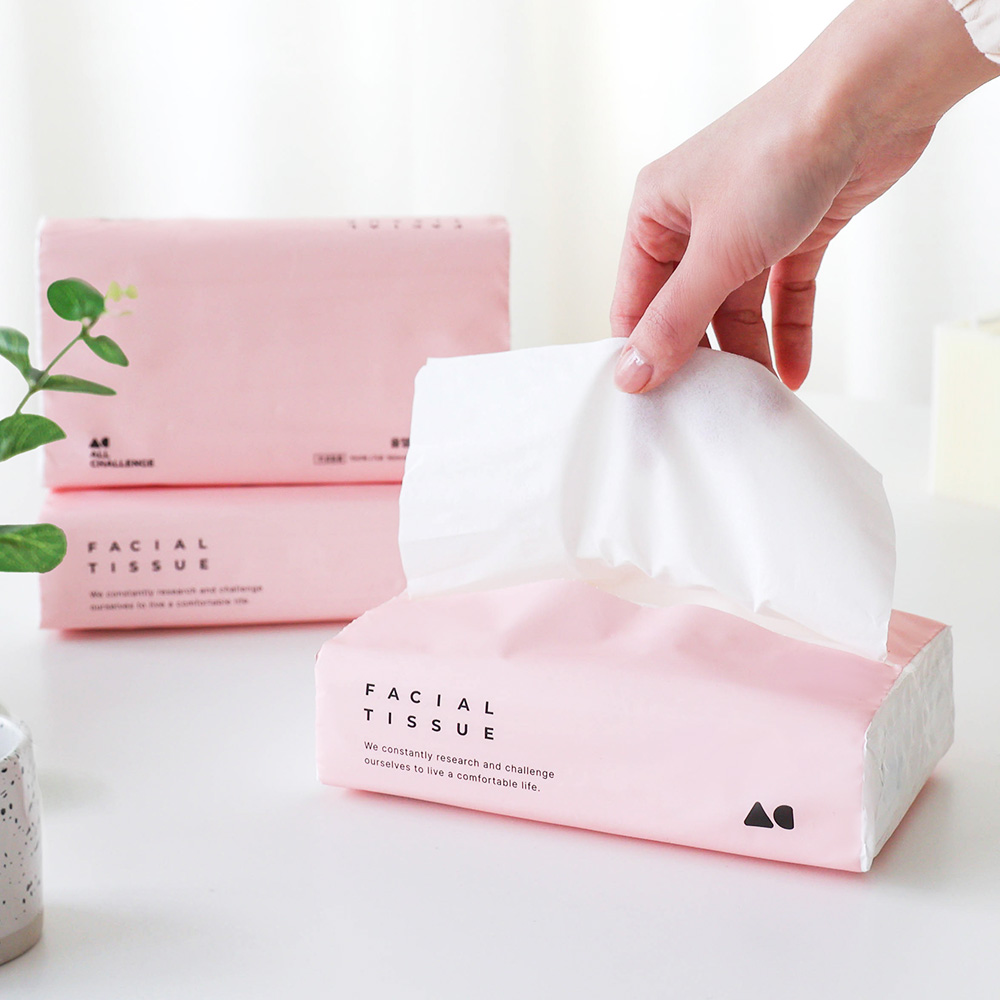 올챌린지 천연펄프 2겹 뽑아쓰는 미용티슈 150매 4개+4개+1개 팝업 각티슈 화장지