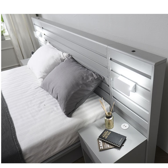 호텔식 침대 프레임 라지킹 사이즈 침대 신혼 부부 집