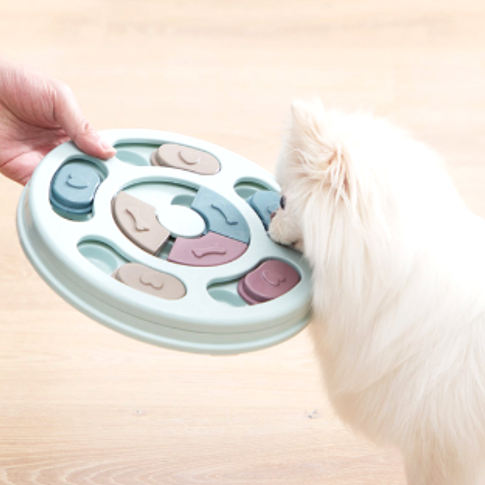 퍼플펫 강아지 노즈워크 장난감 분리불안 고양이 간식 놀이 훈련 지능개발 회전노즈 2단