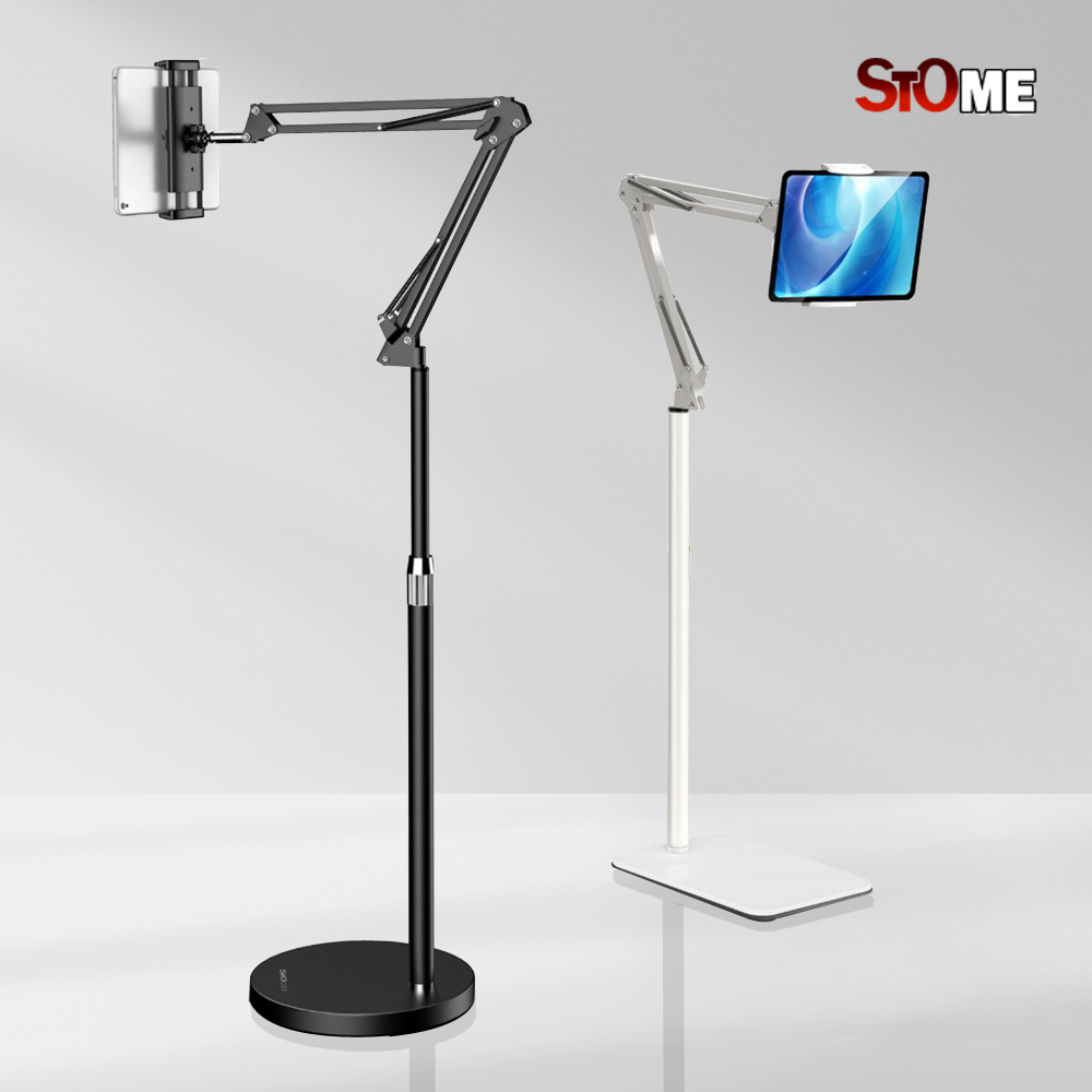 스탠드 핸드폰 거치대 침대 누워서 휴대폰 자바라 받침대 각도조절 높이조절