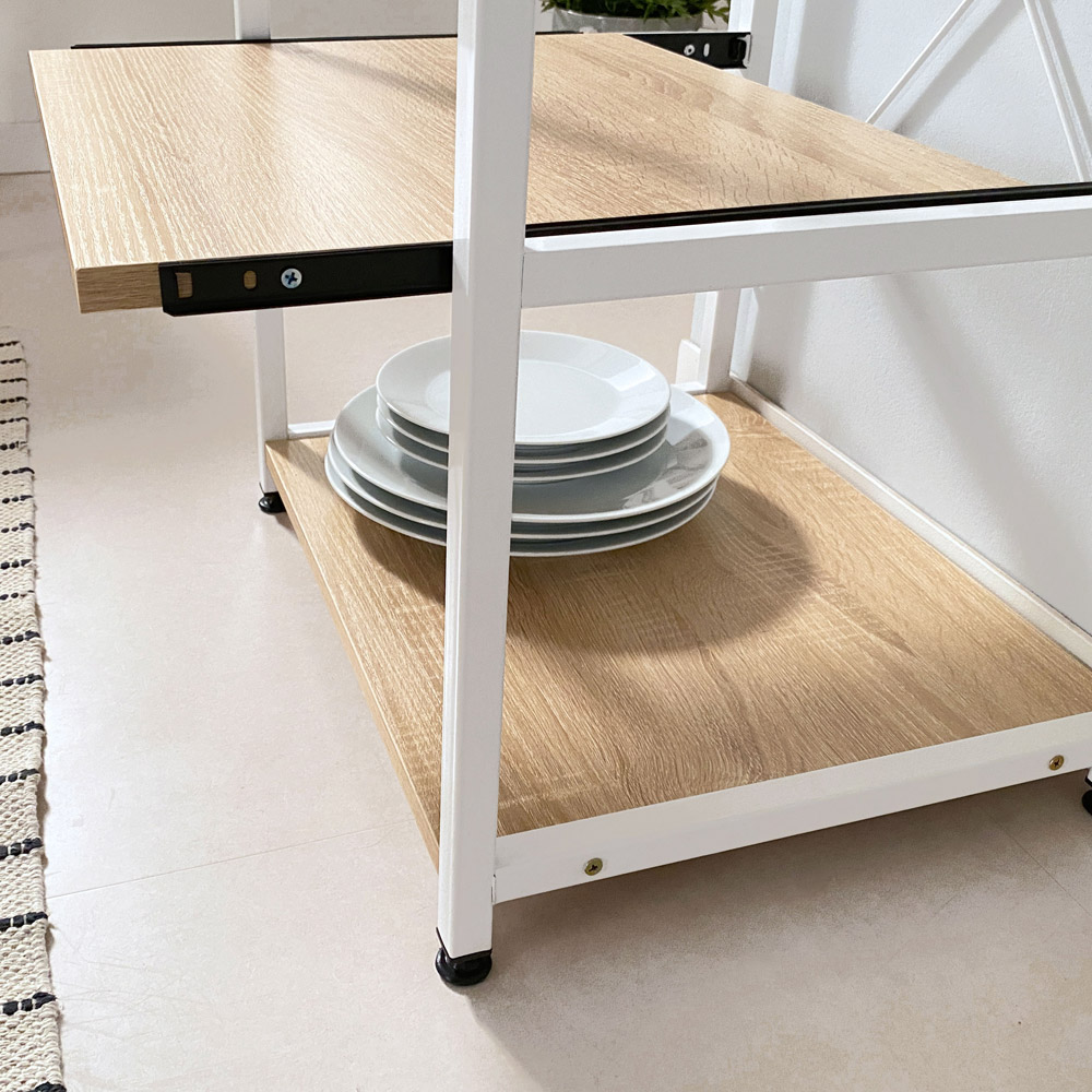 타이디 전자렌지 500 수납장 다이 광포 오븐 전기밥솥 거치대 레일 선반