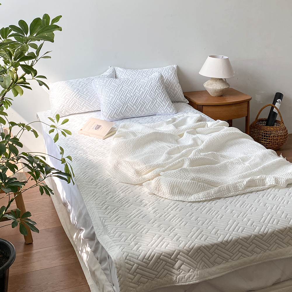 풍기인견 냉감 여름용 밴딩 매트리스패드 침대패드 고정밴드 없음 XS