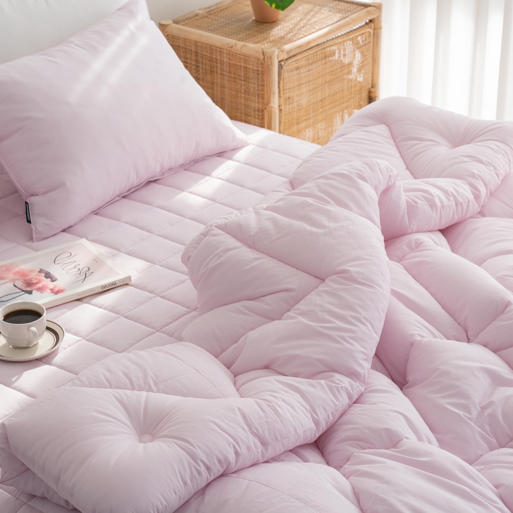 조용한 순면 피그먼트 아사60수 면 알러지케어 옥수수솜 부드러운 사계절 차렵이불 SS