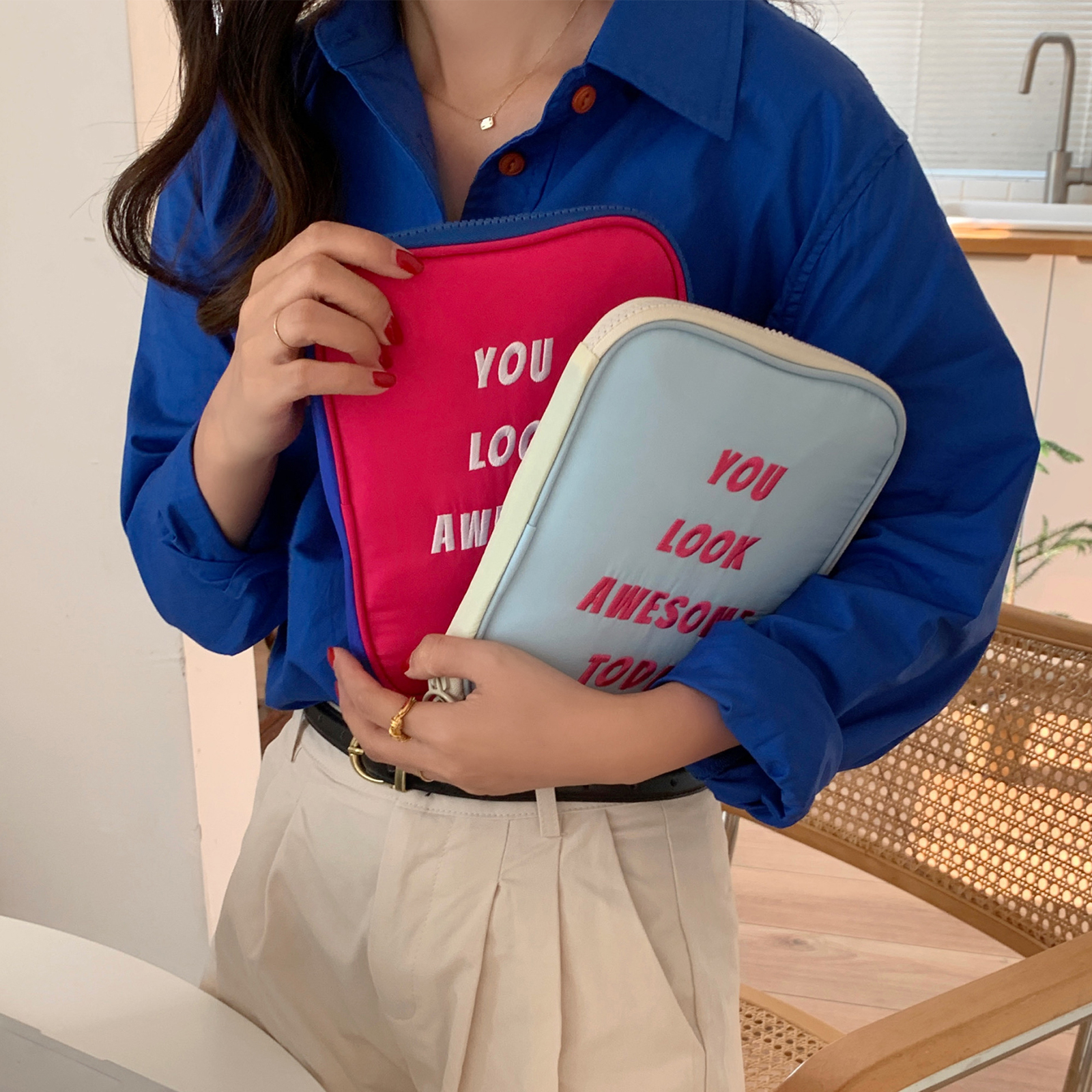 투명샵 애플 워치 스트랩 파우치 갤럭시워치 줄 보관함 - 상품 이미지