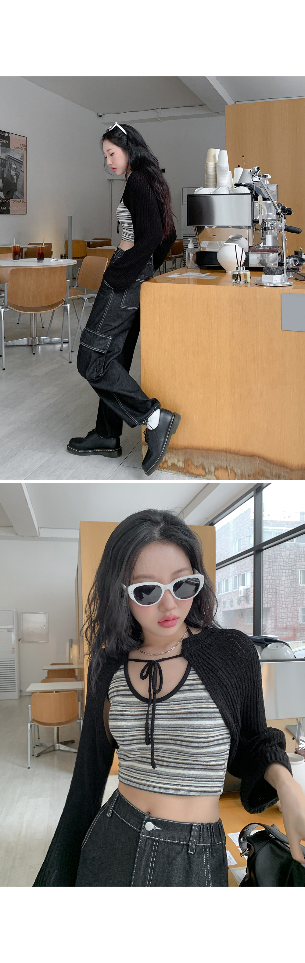 [3천장돌파][MADE] 빅사이즈 S-4XL 미유키 투웨이 스트링 청 밴딩 카고바지 Y2K 룩 상세 이미지 20