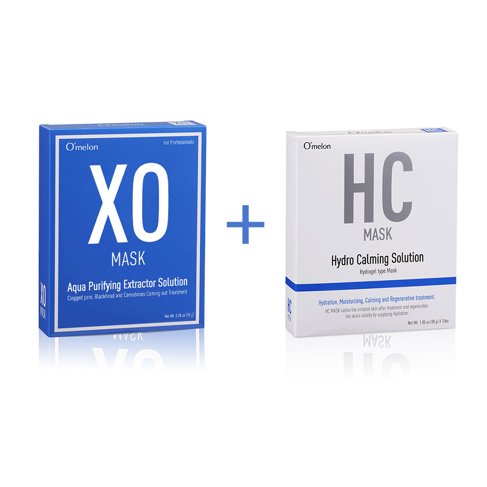 오멜론 모공수축 XO마스크팩 + 콜라겐 HC마스크팩 세트(총 20매) - 상세 이미지 2
