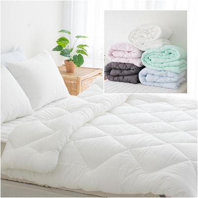 조용한 순면 피그먼트 아사60수 면 알러지케어 옥수수솜 부드러운 사계절 차렵이불 SS