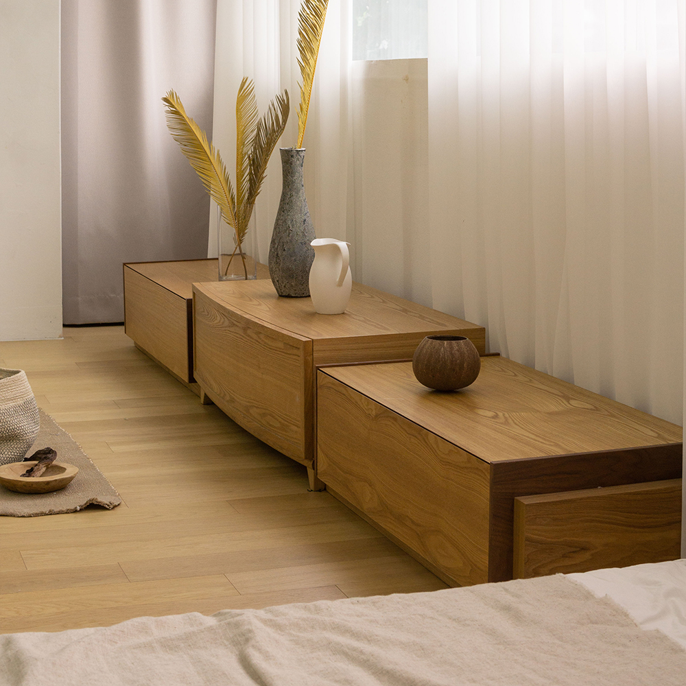 레이첼 북유럽 원목 tv거실장 3000 슬로우우드