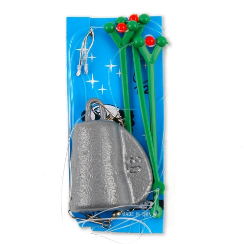 원투채비 묶음추 낚시바늘 원투추 도다리 바다 민물 다용도 세트 추25호-바늘12호