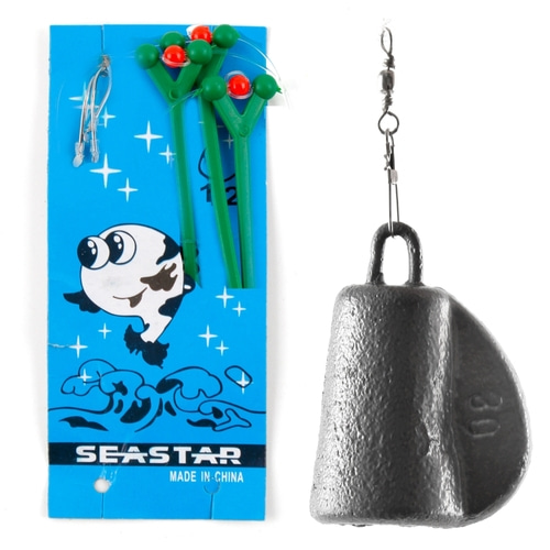 묶음추 원투채비 낚시 바늘 도다리 감성돔 우럭 추8호-바늘12호 이미지 4