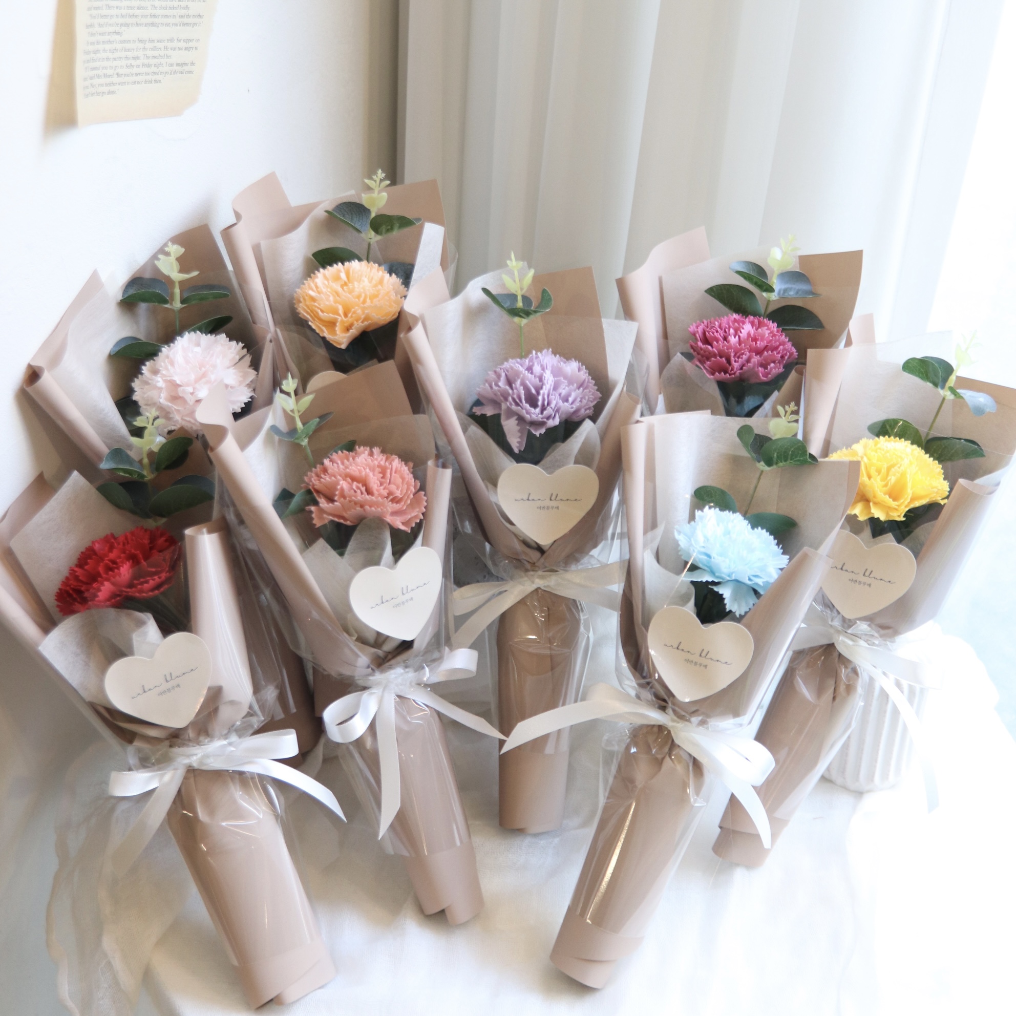 어반블루메 비누꽃 카네이션, 어버이날 꽃선물, 스승의날 꽃다발, 비누꽃 꽃다발 후기, 감성 꽃선물