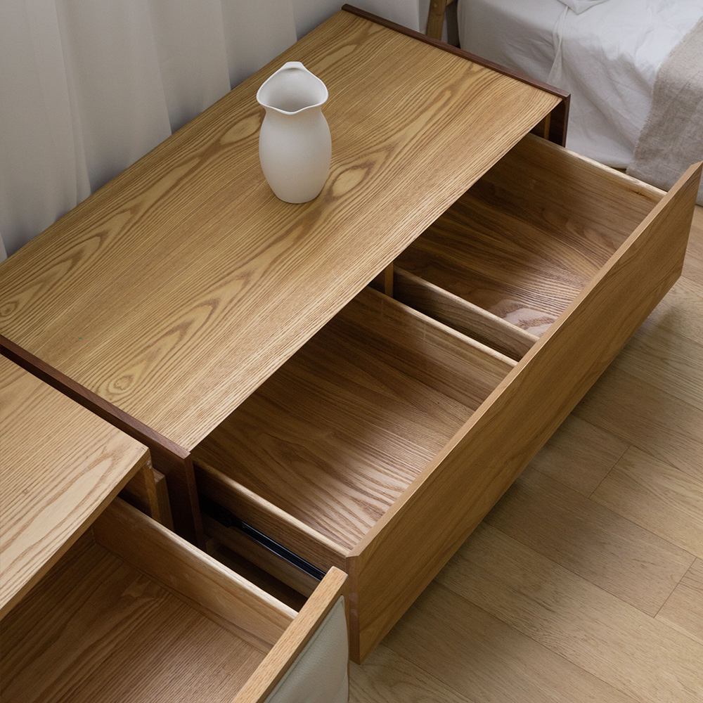 레이첼 북유럽 원목 tv거실장 3000 슬로우우드