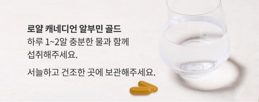 로얄캐네디언 알부민 골드 먹는 알부민 피로 회복 캐나다 부모님 생일 선물 200정, 1개 - 상세 이미지 2