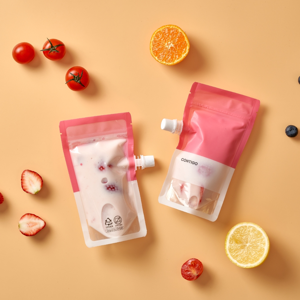 띵파우치 지퍼 스파우트파우치 150ml 30매 이유식 팩 퓨레 소분 휴대용