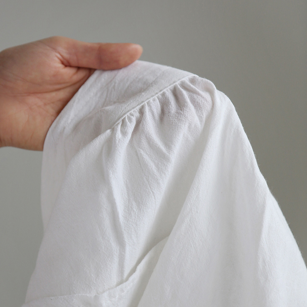 프렌치 워싱 린넨 코튼 반 하프 프릴 허리 롱 앞치마 주방 카페 플로리스트 공방 에이프런