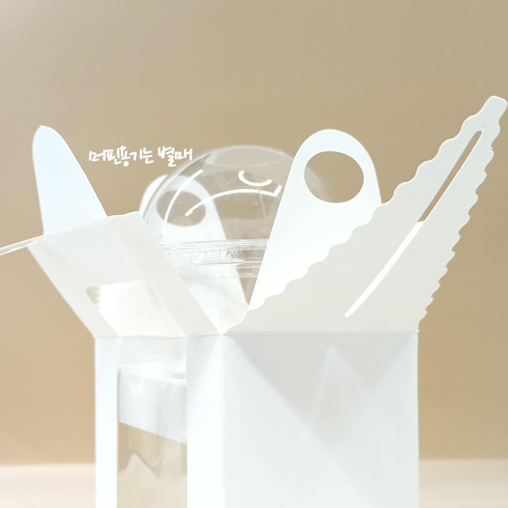 1구 머핀상자 컵케이스상자 머핀박스 (화이트) - 상세 이미지 3