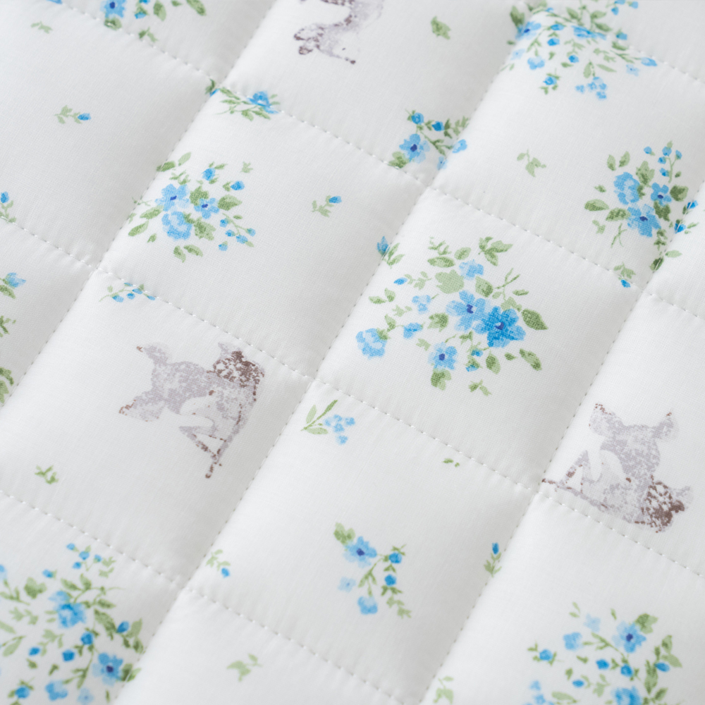 모달패드 부드러운 플라워패턴 송화침장 어린이 슈퍼싱글침대패드