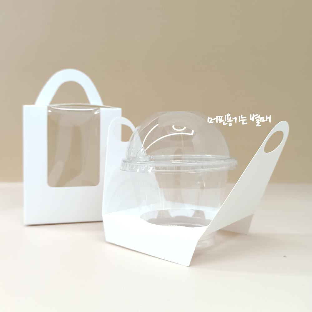 1구 머핀상자 컵케이스상자 머핀박스 (화이트) - 상세 이미지 2