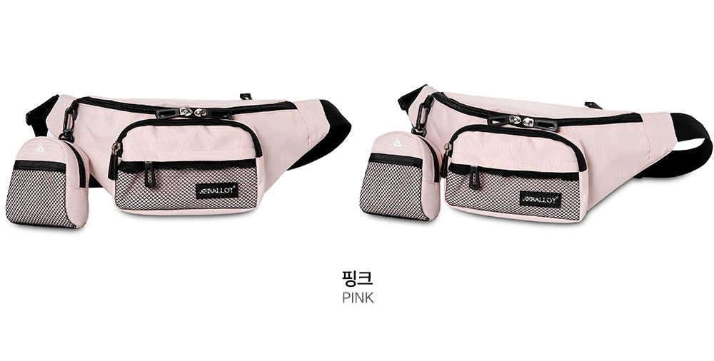 여자 남자 힙색 나들이 외출 여행 허리차는가방 운동 스포츠 웨이스트백 가벼운 허리쌕 가방 - 상세 이미지 5