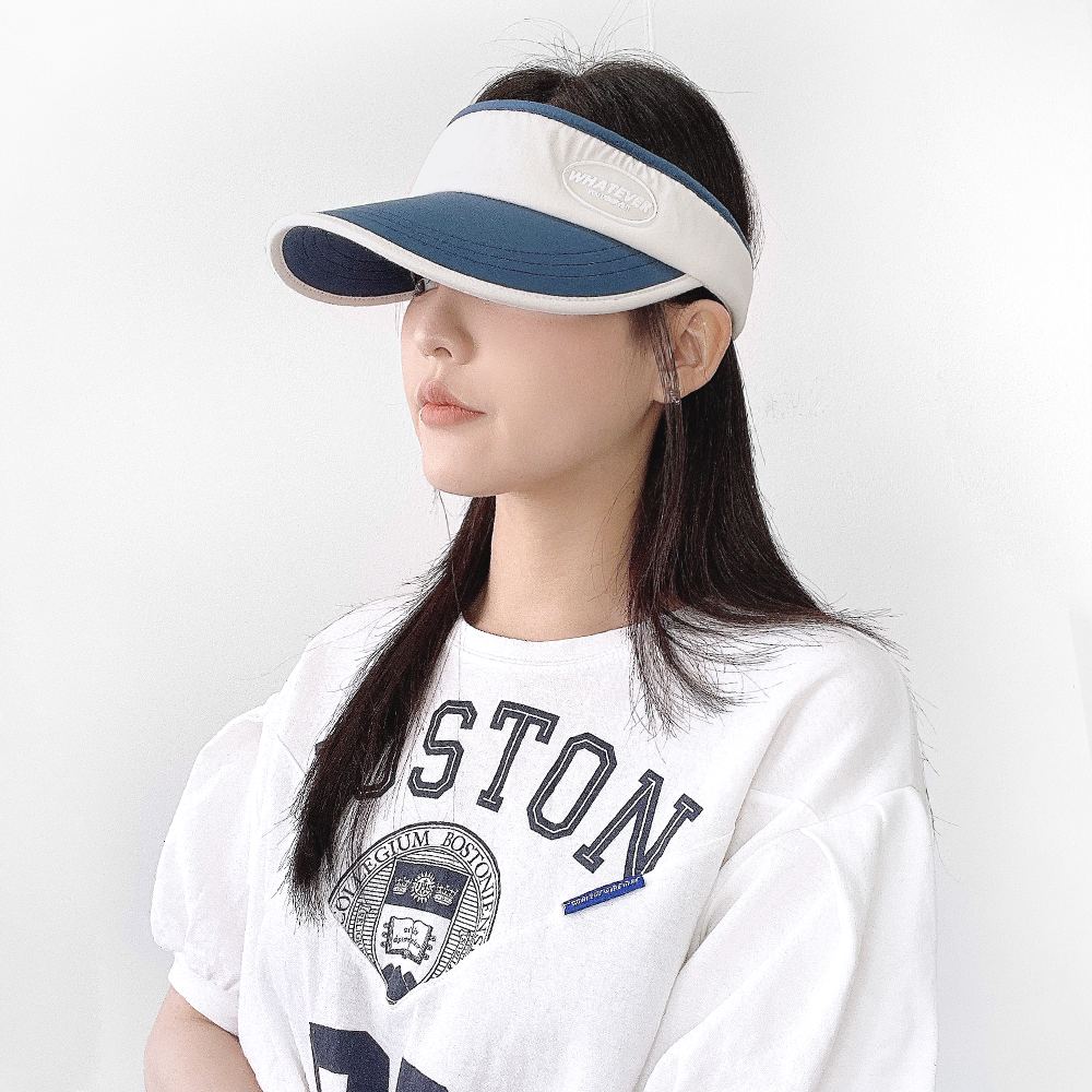 Whatever 루버 자외선차단 라운딩 여성 여름 썬캡