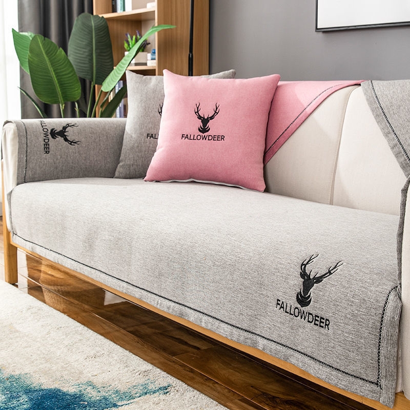 논슬립 쇼파커버 70X150 소파패드 천갈이 덮개 매트 방석 그레이 3인용