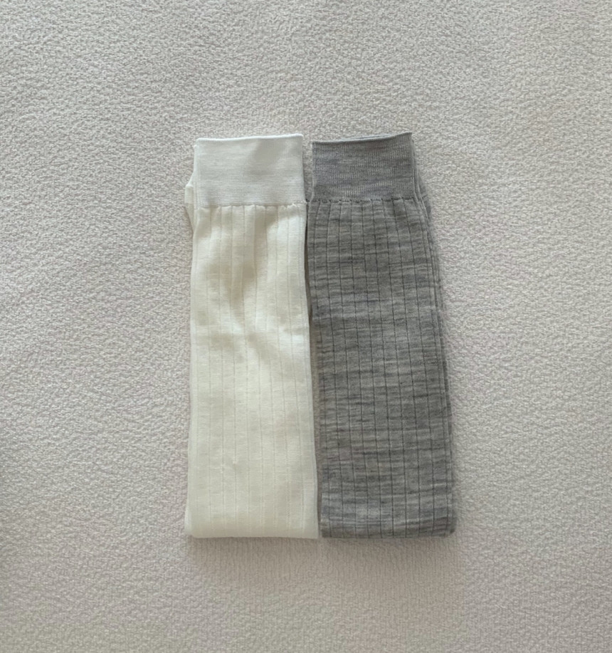 [당일발송] 뮤뮤 메리노울 시스루 롱 루즈삭스 양말 (4color) 상세 이미지 22