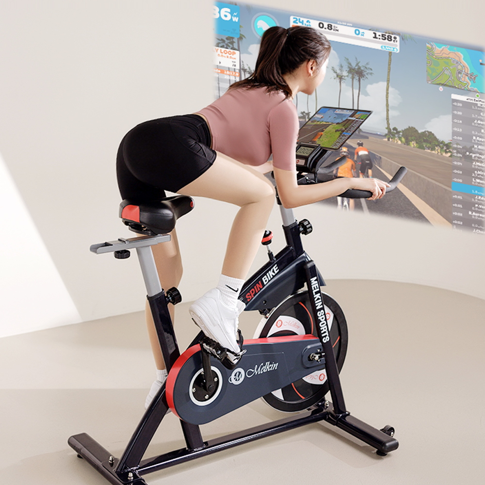 멜킨 실내자전거 스마트 스핀바이크 18kg 게임 사이클 운동기구 즈위프트 가정용 스피닝 - 상세 이미지 2