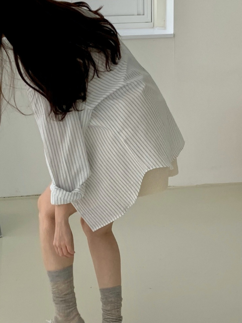 [당일발송] 뮤뮤 메리노울 시스루 롱 루즈삭스 양말 (4color) 상세 이미지 10