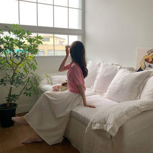 [투데이Pick]  (국내제작)(이태리코튼) 마네 탄탄 라운드넥 반팔 니... 착용 후기 | 사이즈/핏 총정리 - 상품 이미지 3