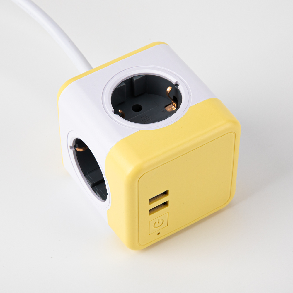 파워큐브V2 스위치 usb멀티탭 4구 1.5m 고용량멀티탭 컬러 고전력 멀티캡 인테리어 이미지 7