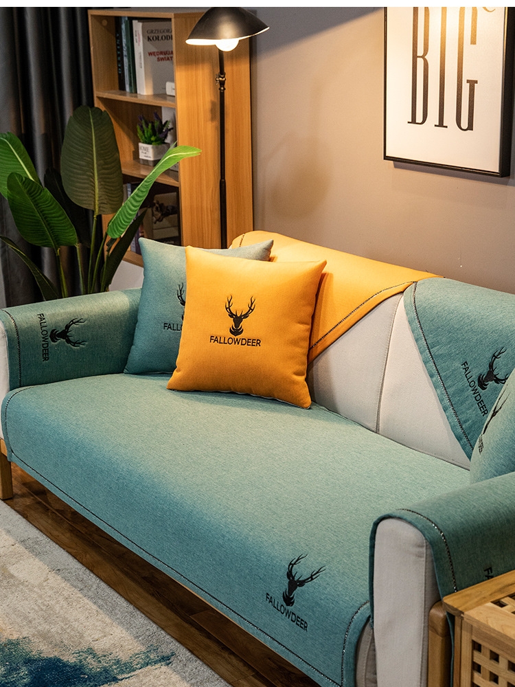 논슬립 쇼파커버 70X150 소파패드 천갈이 덮개 매트 방석 그레이 3인용