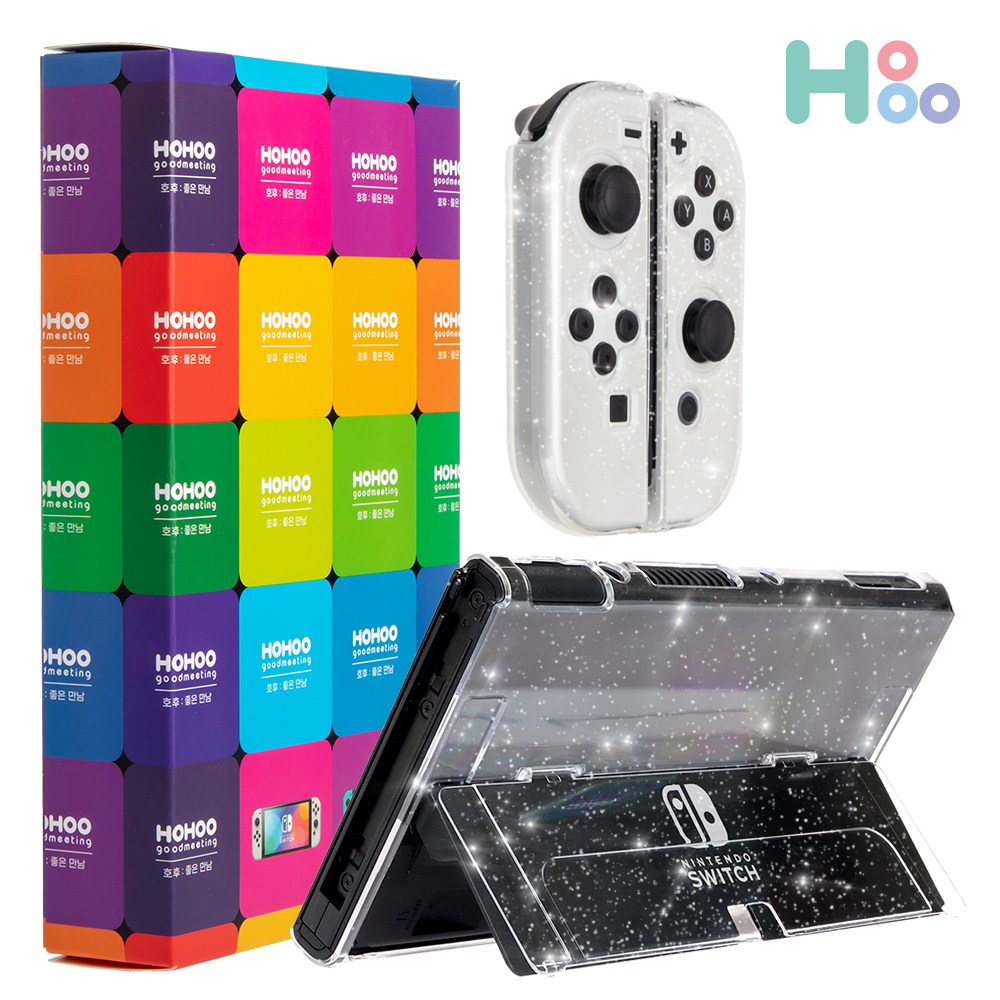 반짝이 닌텐도스위치 OLED 케이스 커버 파우치 보관함H11