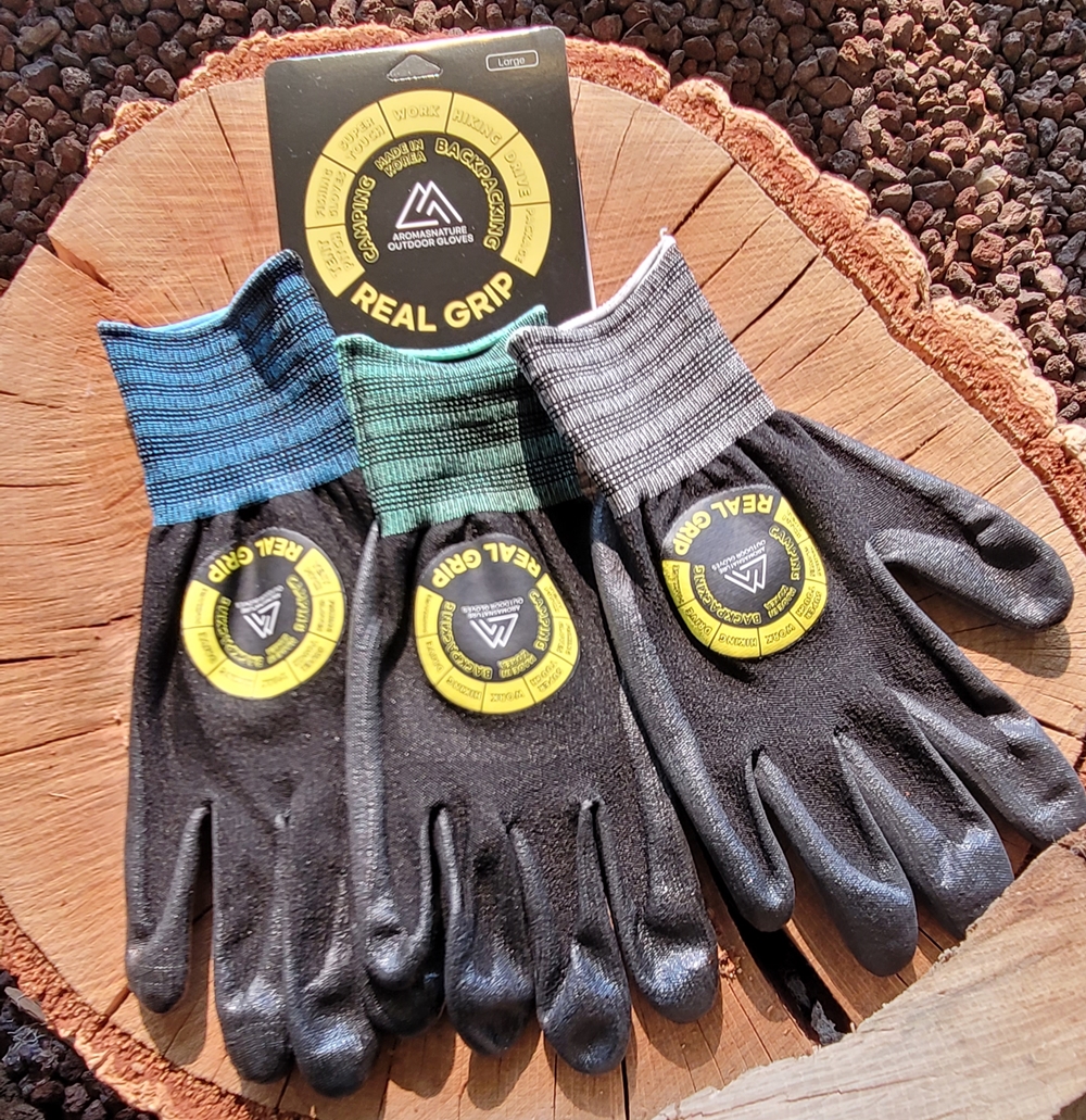 리얼그립 5켤레 세트 포장 작업용 안전장갑 반코팅 목장갑 통기성 여름용 나일론
