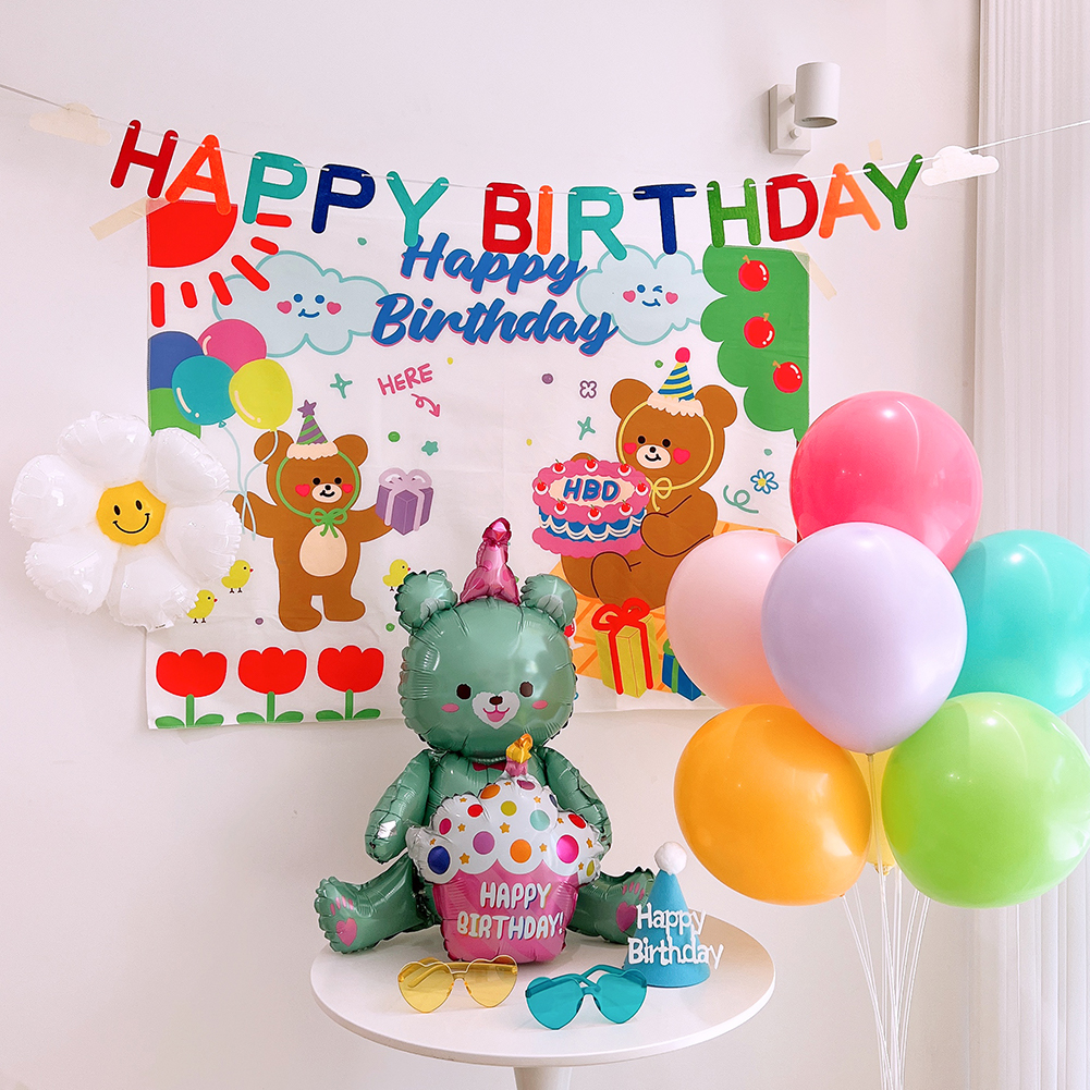 생일파티용품 생일가랜드 축하 현수막 포스터 스마일