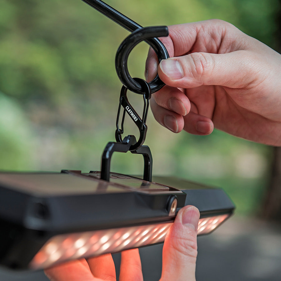 크레모아 멀티페이스 L 블랙 캠핑 충전식 led 바 랜턴 충전식 텐트 차박 조명 전등