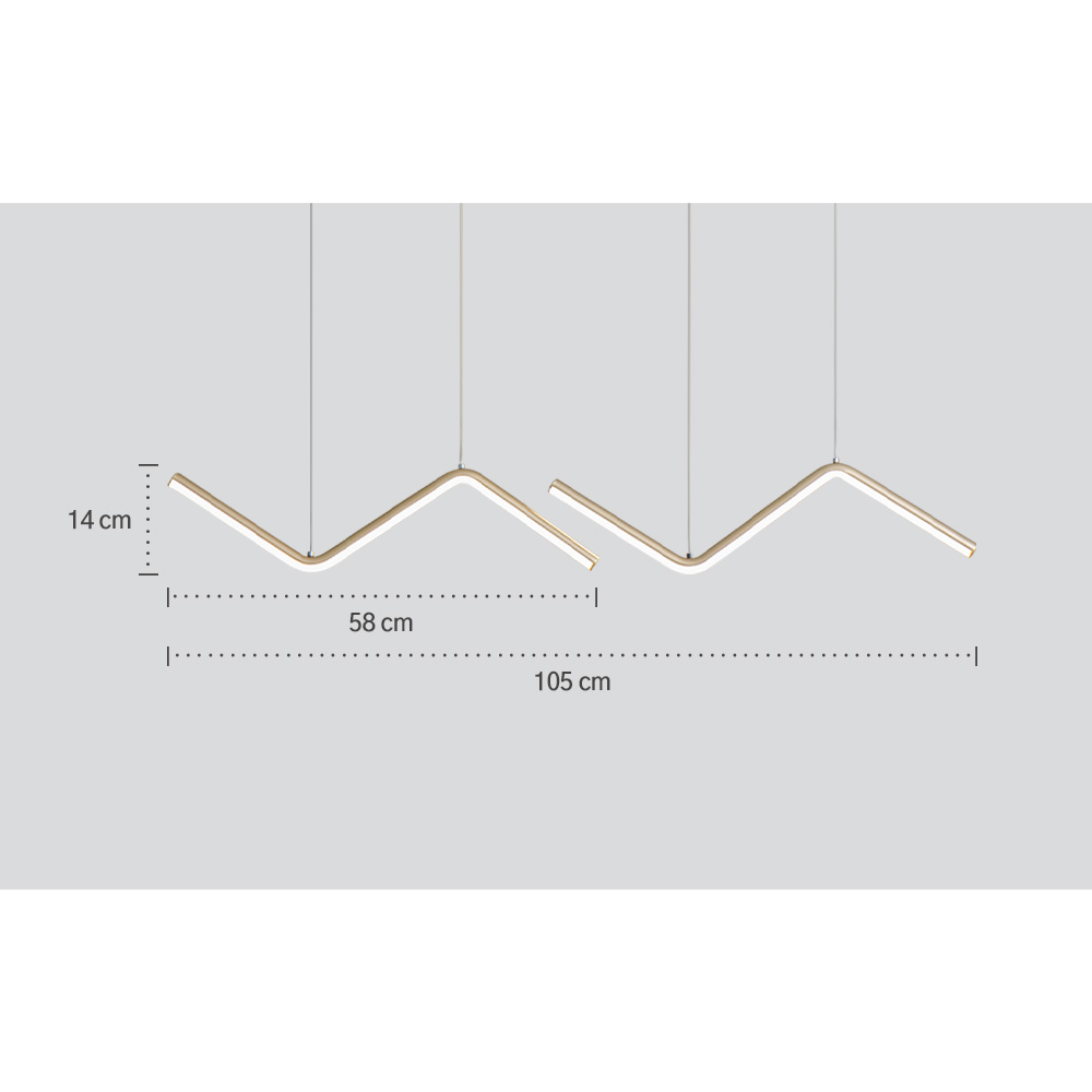 LED 식탁조명 식탁등 트리나 30W 주방 천장 카페 매장인테리어 - 상세 이미지 2