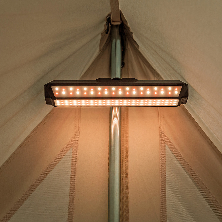 크레모아 멀티페이스 L 블랙 캠핑 충전식 led 바 랜턴 충전식 텐트 차박 조명 전등