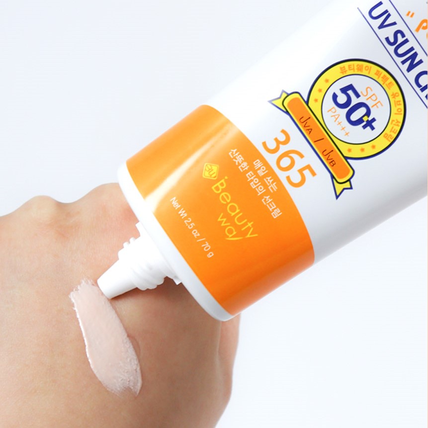 온가족 저자극 유기자차 선크림 70g SPF50 백탁없는 자외선 차단제 스킨톤 워터프루프 - 상세 이미지 4
