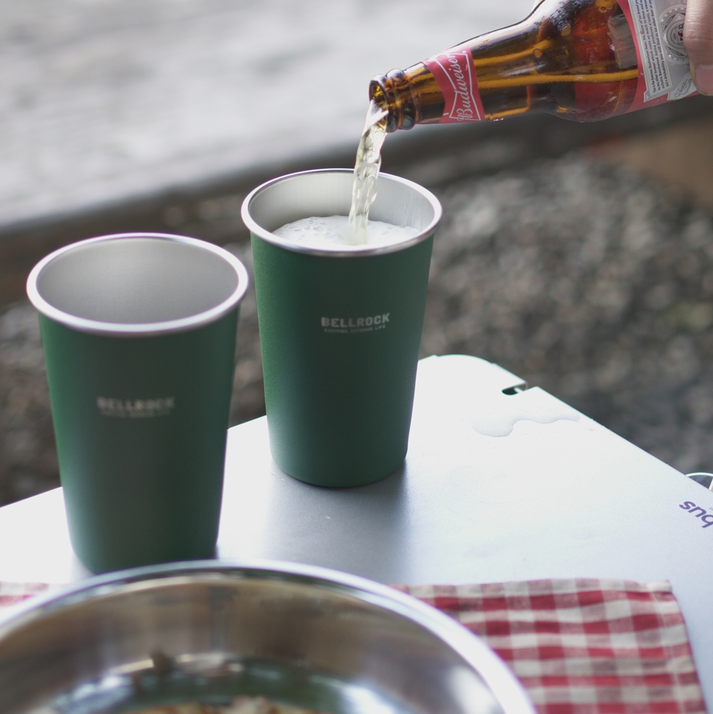 벨락 스텐 올뉴 다용도컵 520ml 2P set(그린) - 상품 이미지