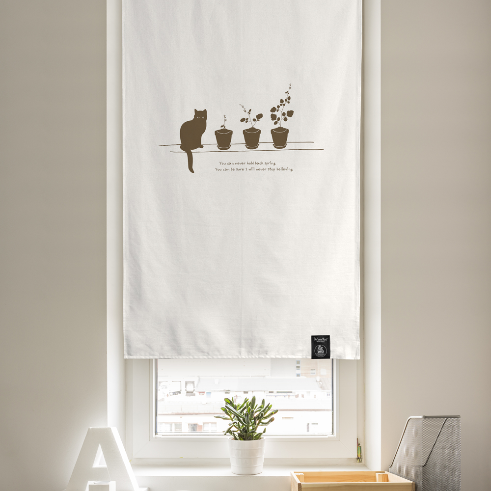 원세븐나인 도어커튼 옥탑방고양이 S 가림막커튼 가리개