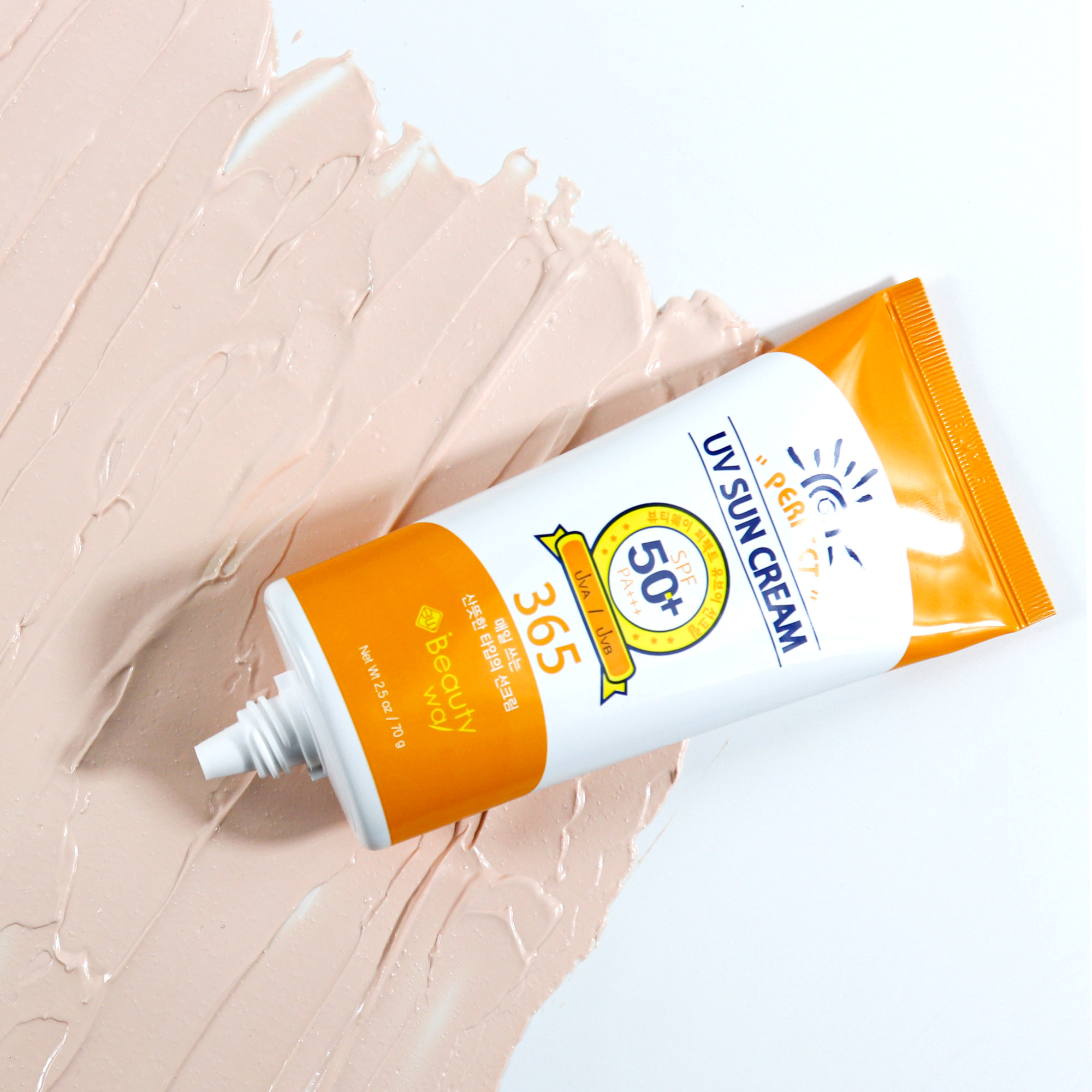온가족 저자극 유기자차 선크림 70g SPF50 백탁없는 자외선 차단제 스킨톤 워터프루프 - 상세 이미지 5
